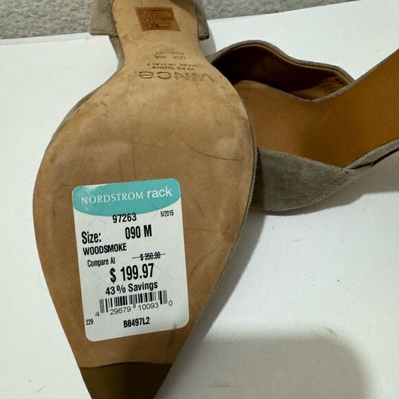 vince Paulette Suede D'Orsay Pump size 9 M - Picture 6 of 11